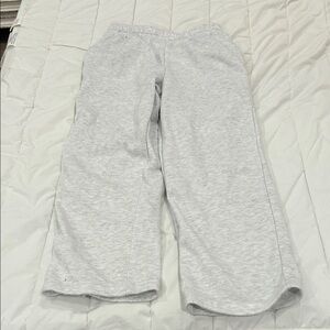 Kids Light Gray Sweatpant Bottoms - Casual Comfort